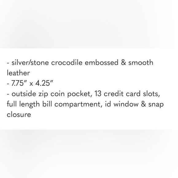 Coach Morgan Slim Wallet,  Color Stone, NWT - Picture 3 of 8